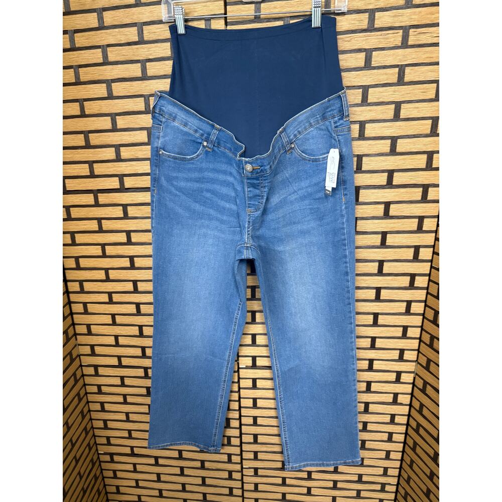 Time And‎ Tru Straight Leg Maternity  Jeans Size 12